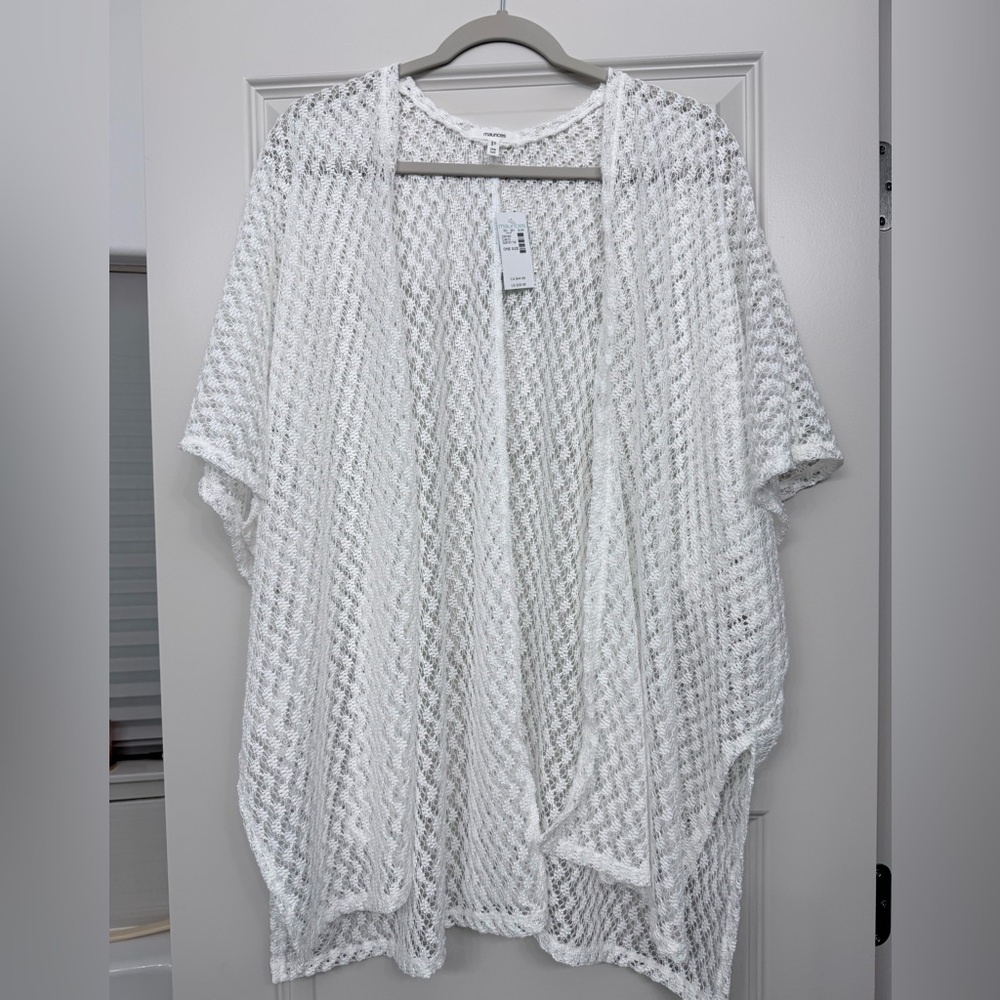 Maurices Ivory Open Knit Sweater
